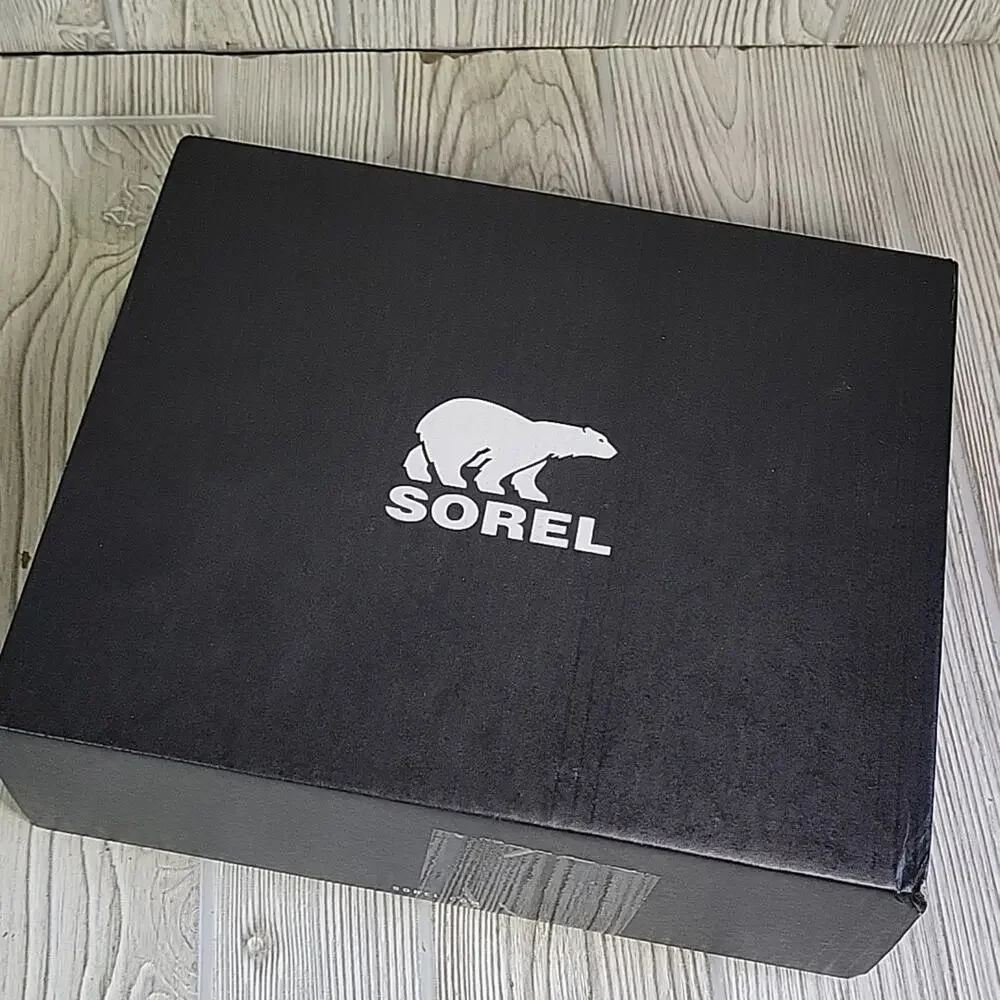 Sorel Flurry Toddler Size 9 Black & Green Waterproof Winter Snow Boots NEW